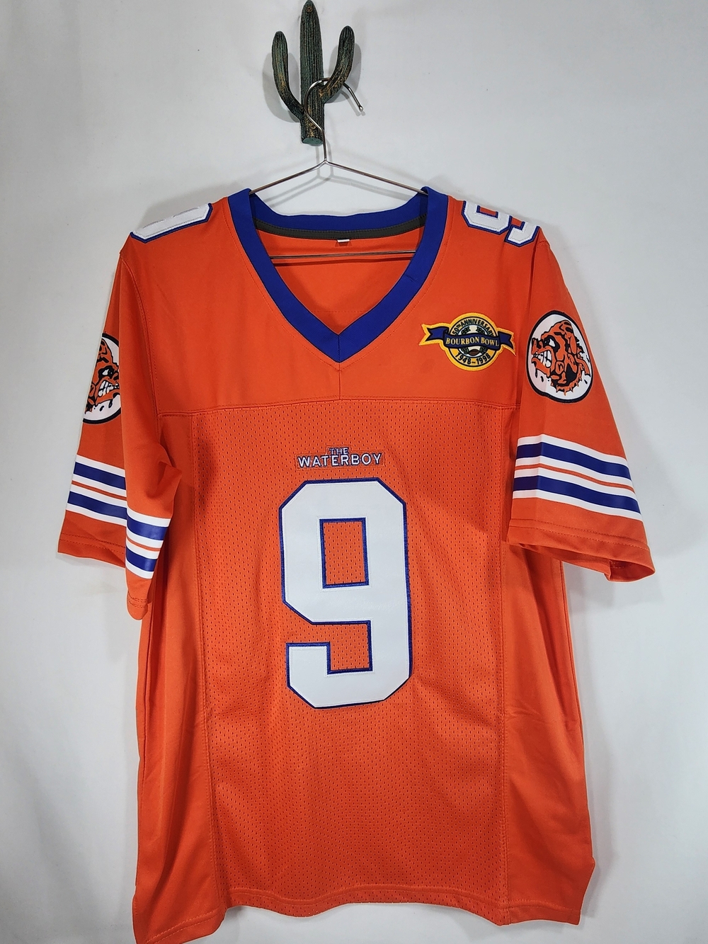 The Waterboy Bobby Boucher #9 Football Adam Sandler Jersey Mens S Orange NWOT